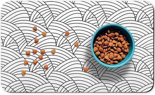 Bohemia Waterproof Pet Feeding Mats - Dog Cat Bowl Mats, 12 * 20 inch