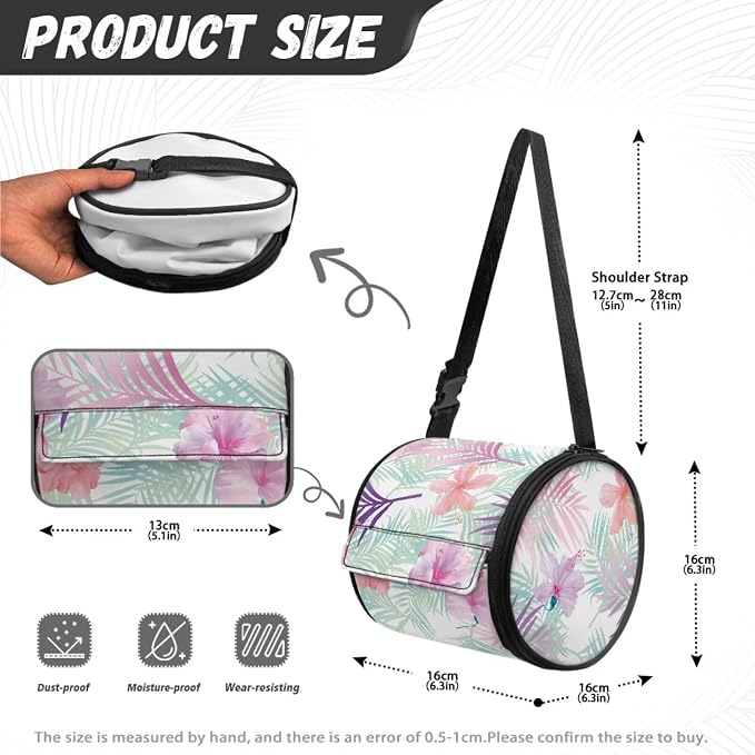 Modern Kitchen Bathroom Hanging Toilet Paper Tropical Leaves Tissue Holder Wall Mounted Tissue Towel Roll Holder with Adjustable Strap Easy Installation