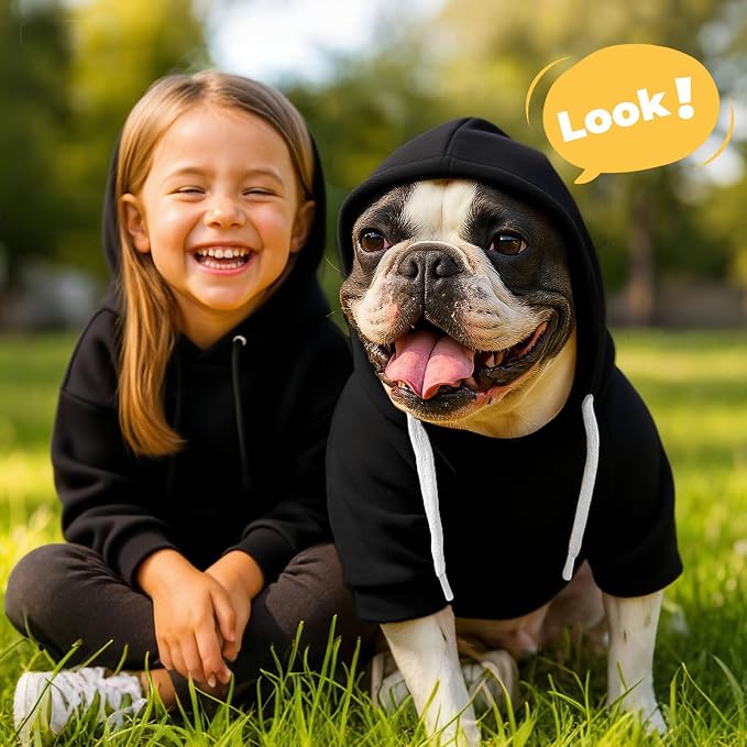 PETCARE Basic Dog Hoodie Sweaters for Small Medium Large Dogs Cats Puppy Clothes Soft Warm Fleece Dog Hoodies Sweatshirt with Small Pockets Fall Winter Chihuahua Dachshund Golden Retriever Outfits