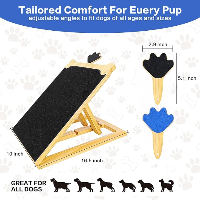 Dog Scratch Board for Nails, Adjustable Nail Filing Board with Mini Handheld Scratch Pad, Dog Nail File Alternative to Clippers and Grinders, Stress-Free At-Home Nail Care