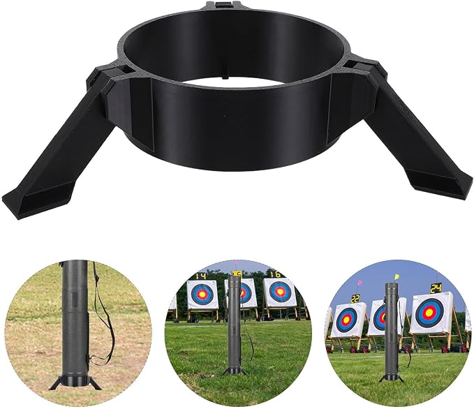Bow and Arrow Stand Holder Portable Black Pet Ground Rack | Tool-free Assembly, Lightweight Portability, Stable Performance, Versatile Compatibility for Bow and Arrows