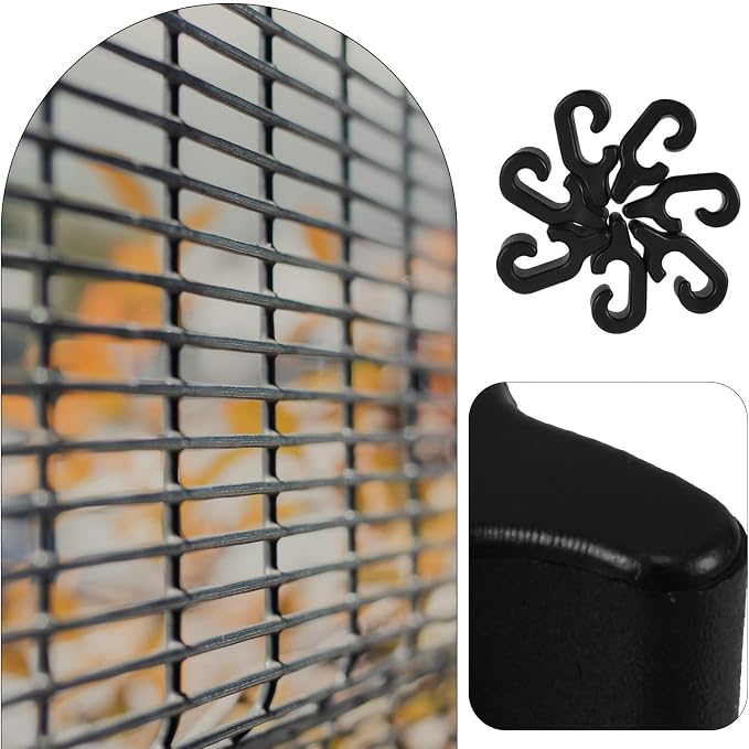 INOOMP 40pcs Black Cage Door Latches Heavy-duty Pet Crate Buckles Wire Fence Buckle Connectors for Animal Crate Door Locking and Storage Cabinet Attachment