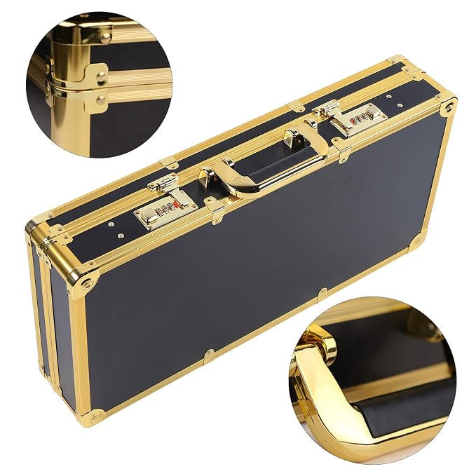 CNCEST Beauty Salon Barber Case,Hair Stylist Tool Kits Organizer,Professional Barber Travel Carry Case for Hair Scissors Tools Hair Stylist Pet Groome,Barber Carrying Case with Code Lock