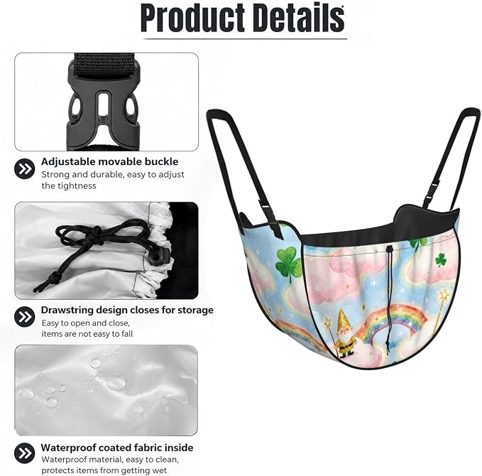 Dreamy Colors Car Seat Organizer-Backseat Storage Bag for Travel | Waterproof Durable. Holds Snacks Gear Essentials. Fits Most Cars.