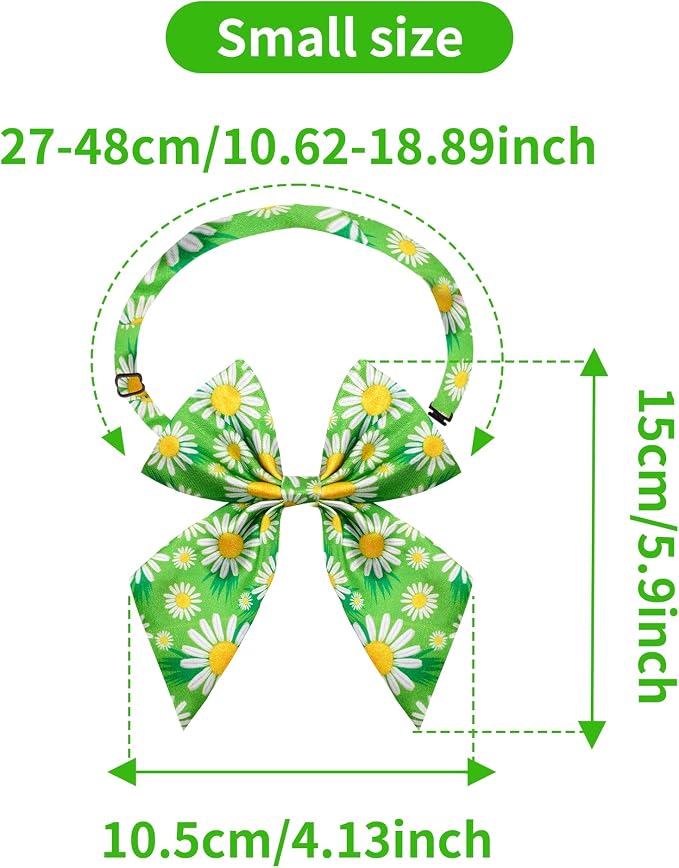 PET SHOW 10 Pack Floral Sailor Dog Bowties for Small Dogs