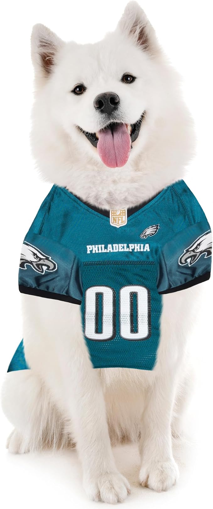 Pets First NFL Philadelphia Eagles Dog Jersey, Size X-Large, Football Shirt Costume for Pet, Dog Sports T-Shirt, NFL Team Clothing for Cats, Licensed Pet Apparel Available in 7 Sizes and 32 Teams