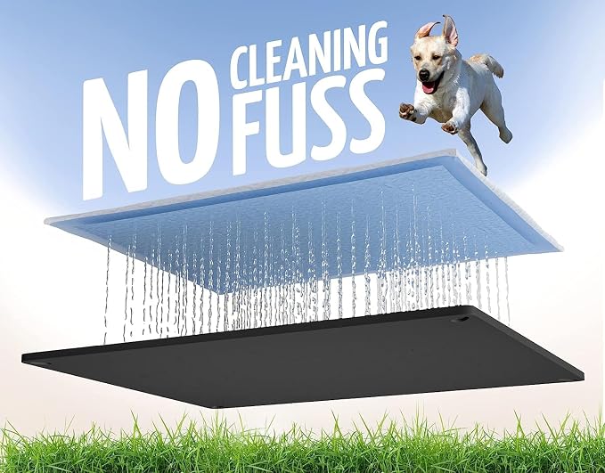 Dog Pee Pad Holder Tray Fits for 30” x 23” Pee Pads - 2 Pack - Black | Corner Lock Holes, Raised Edges, Non-Spill, Easy to Clean Silicone Dog Potty Tray Holder, For Indoor Floor Protection