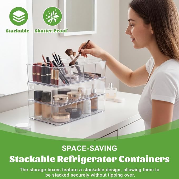 Mifoci 16 Pcs Snack Pantry Organizer Storage for Shelf,Large,Divider
