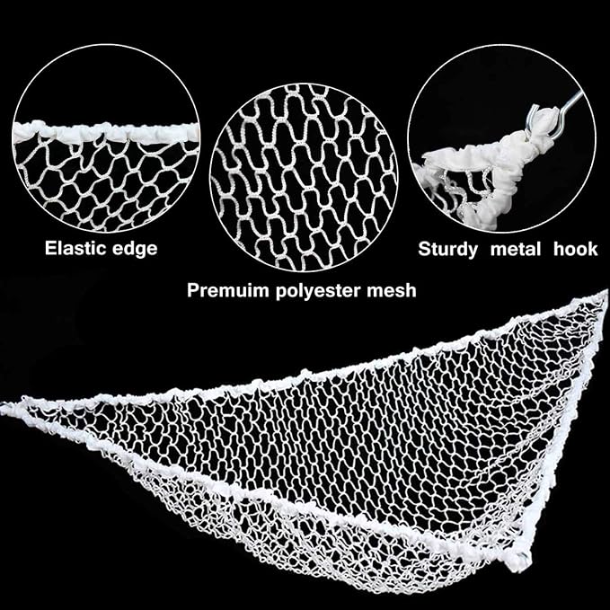 Hammock Mesh Toy Net Stuffed Animal Hammock Mesh Toys Net for Kids Jumbo Large Storage Mesh Net for Pet Corner Animal Hammock Stuffed Animals Wall Hanging Organizer Christmas Gift (White)