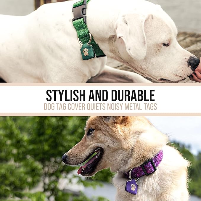 Woofhoof Dog Tag Cover (Orange Deer Head)