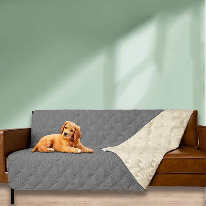 Ameritex Waterproof Dog Bed Cover Pet Blanket with Anti-Slip Back for Furniture Bed Couch Sofa (Pack of 3)