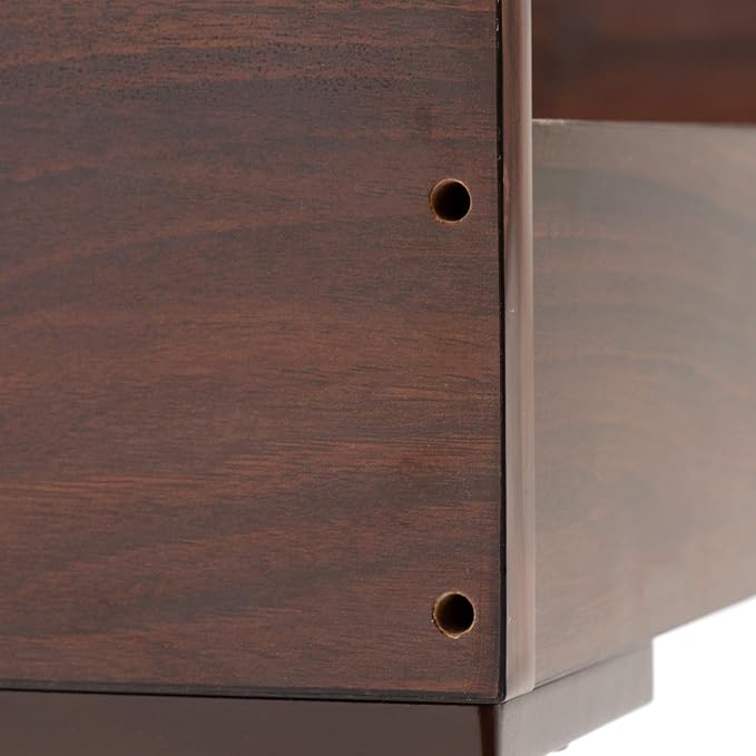 Furhaven Elevated Dog Bed Frame for 36" x 27" Large Dog Beds, Easy Assembly - Mid-Century Modern Bed Frame - Walnut, Large