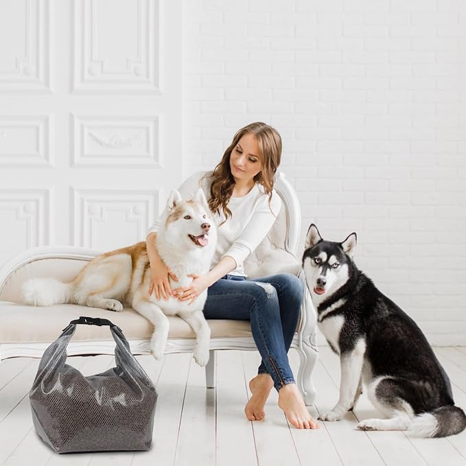 Travel Dog Food Container Set of 2,Large Capacity Pet Food Storage Bag,Reusable Dog Food Storage Container 3.3lb/5.7lb,Pet Safe,Foldable,Is Easy to Use,Plastic is Durable and Water Proof
