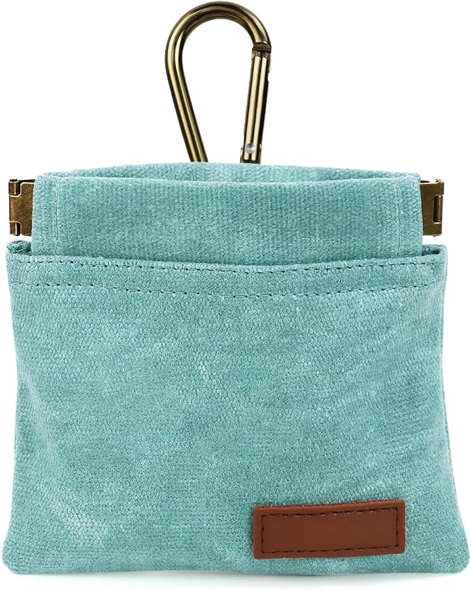 1 Pcs Pocket Pet Training Pouch,Dog Treat Pouch (Cyan) | For Portable Pet Dog Walking Bag, Travel or Outdoor Use