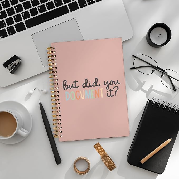 LIANGW But Did You Document It Funny Pink Notebooks for Work | Funny Work Gifts for Coworkers & Boss, Coworker Office Gifts for Men Women, Funny Office Supplies, Fun Notebooks 5.5x8.3 In