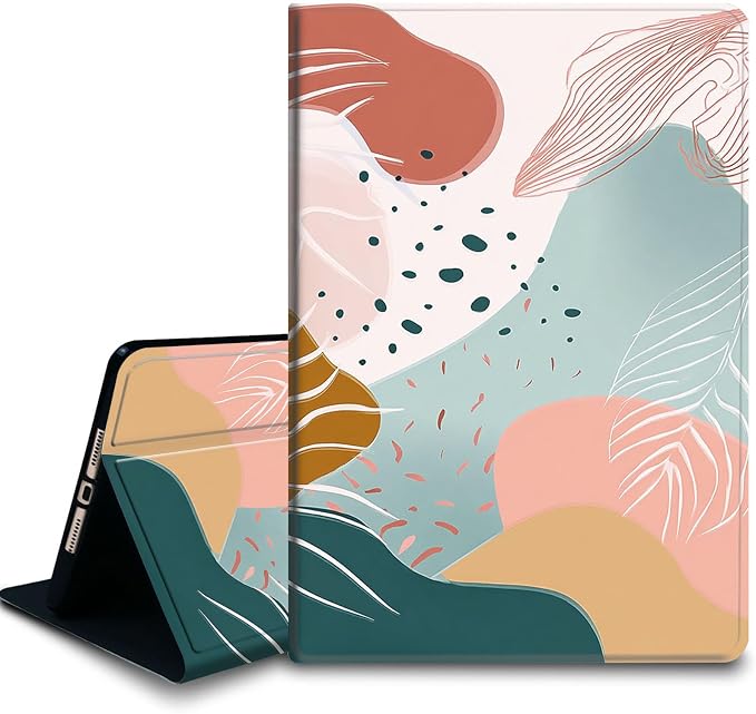 Bxgolkgd Tablet Case for Samsung Galaxy S10 Ultra 2024/S9 Ultra 2023/S8 Ultra 2022 14.6 Inch,Shockproof Stand Cover with Heat Dissipation,Auto Wake/Sleep Function,Abstract Art