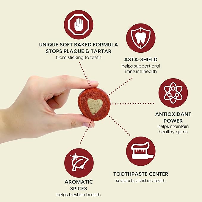 ARK NATURALS Soft Shield Protection+ Brushless Toothpaste, Dog Dental Chews for Large Breeds, Stops Plaque & Tartar, Freshens Breath (Pack of 6)