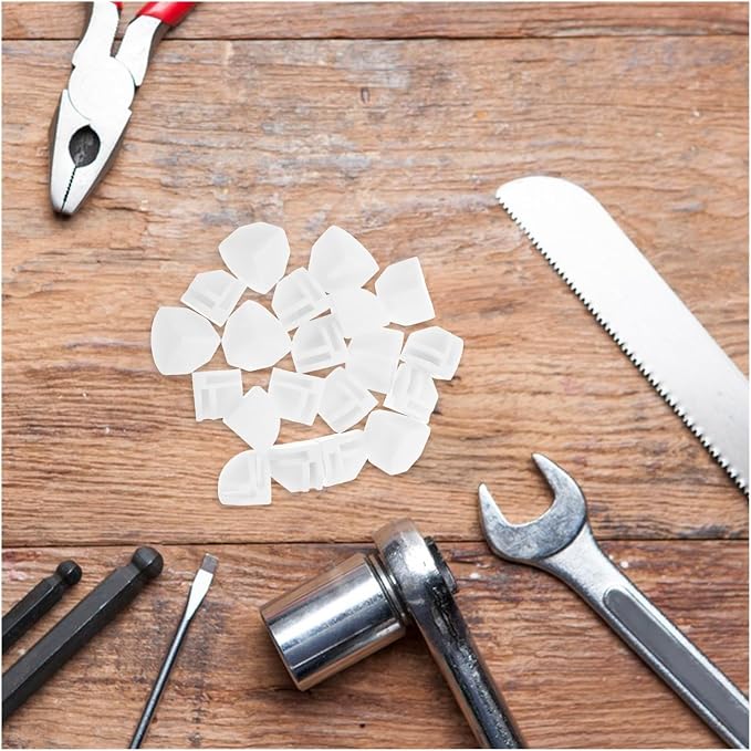 100Pcs Wire Cage Buckle Clips Plastic Connectors for Rabbit Pet Cages Wire Cube Organizer Storage Buckles(White)