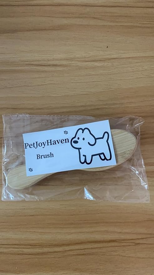 Soft Boar Bristle Dog Brush for Short Haired, Gentle Deshedding & Grooming Tool, Ideal Pet Hair Brush, Puppy Essentials for Grooming and Shedding, Small