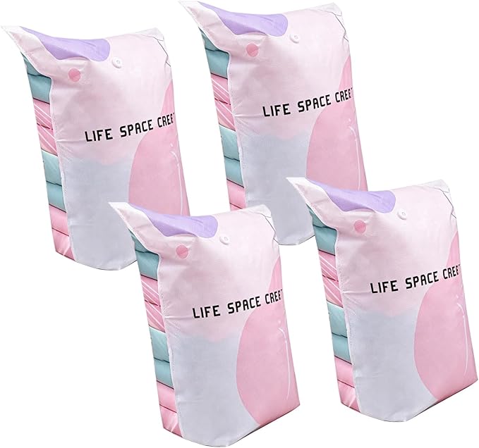Moving Ready Vacuum Storage Bags for Bedding and Clothes Organizers for Dorm Home Travel Storage Clothes Organizers