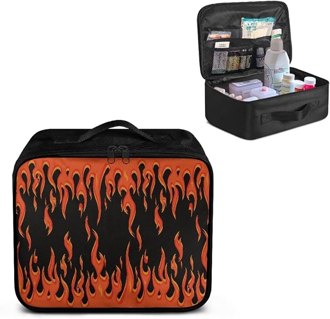 Rnyleeg Fire First Aid Bag Empty for Men Emergency Medical Kit First Aid Kit for Home Portable Medical Bag for Travel