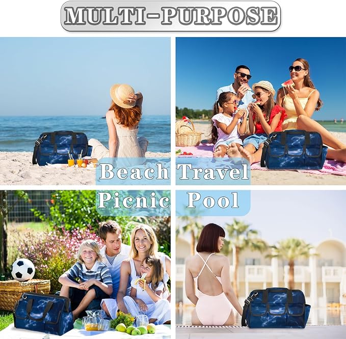 Ballerina Heavy Duty Tool Bag 14.8 Inch Art Portable Soft Tool Box Organizer Storage with Adjustable Shoulder Strap