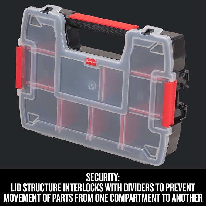 CRAFTSMAN 10-Compartment Small Tool Storage Organizer, Plastic (CMST14021) (Pack of 6)