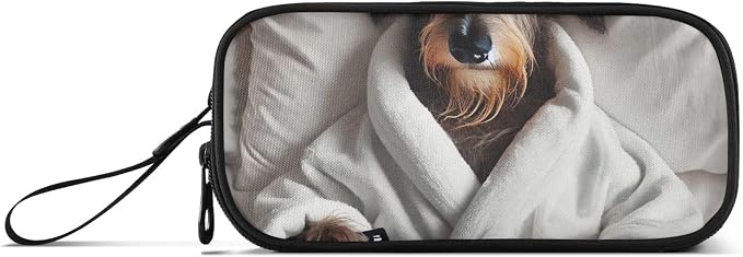 Funny Dog Cute Pet Pencils Pouch Zipper Pencil Case Cute Pen Pouch for Girls Students Pencil Bag Storage Kids Back to School Supplies Organizer