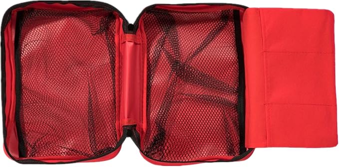 Red First Aid Bag Empty Travel Rescue Pouch First Responder Storage Compact Survival Medicine Bag for Car Home Office Kitchen Sport Outdoors (Green)