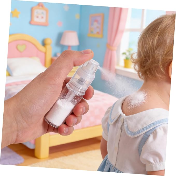 3pcs Powder Sprayer Bottle 14ml 18ml 25ml White Refillable Container | Pet Body with Pp Nozzle, Precise Dispensing Control for Talcum Powder and Hair Building Fibers, Compact for Home and Daily