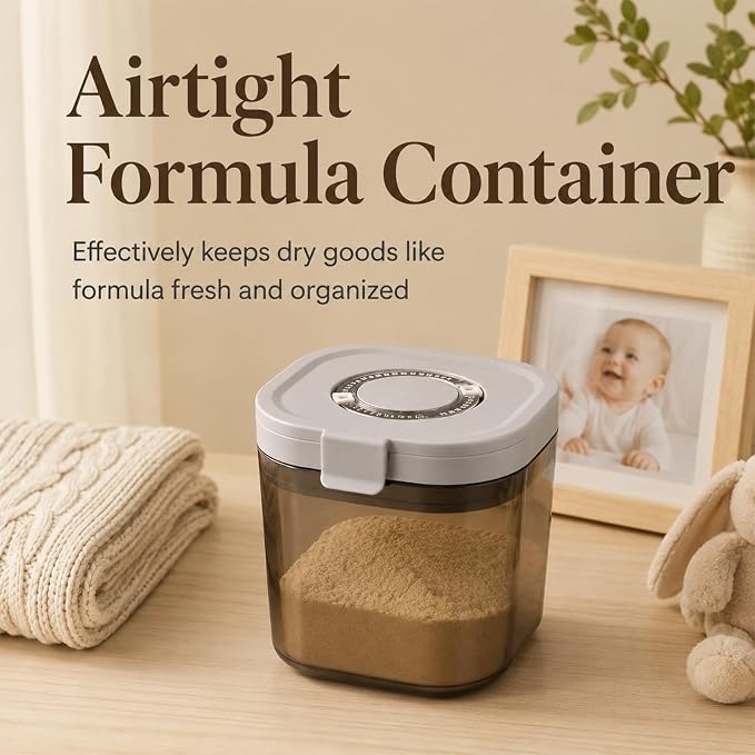 800ml Airtight Coffee Canister, 4.9 x 4.9 x 4.1 in Coffee Storage Container with Date Tracker, Food Storage Jar with Scoop for Beans, Grounds, Sugar, Flour, Kitchen Organization