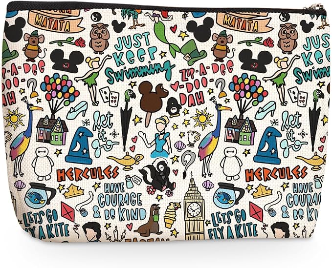 Wenboco Cartoon Makeup Bag Girl Gifts Cartoon Gifts Cosmetic Bag for Women