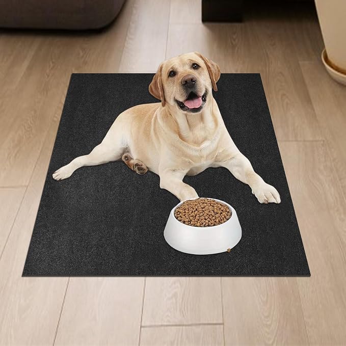 Dog Playpen Mat, Dog Crate Pad Liner for Kennel Training Under Pet Cage Mat Absorbs Waterproof Non-Slip Reusable Puppy Pad to Protect Floors, 59 x 48 inches