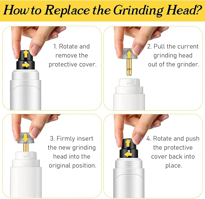 10 Pack Dog Nail Grinder Replacement Heads, Dog Nail Grinder Diamond Bit Compatible with Casfuy LOPSIC Most Brands Electric Pet Trimmer