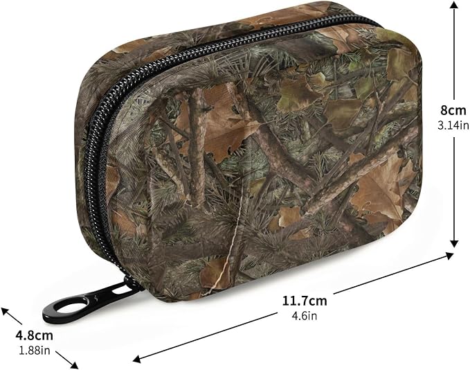 Vintage Camo Pill Case, Weekly Portable Pill Bag Container 7 Days Pill Box Organizer Vitamin Supplement Holder with Zipper for Travel Family Business