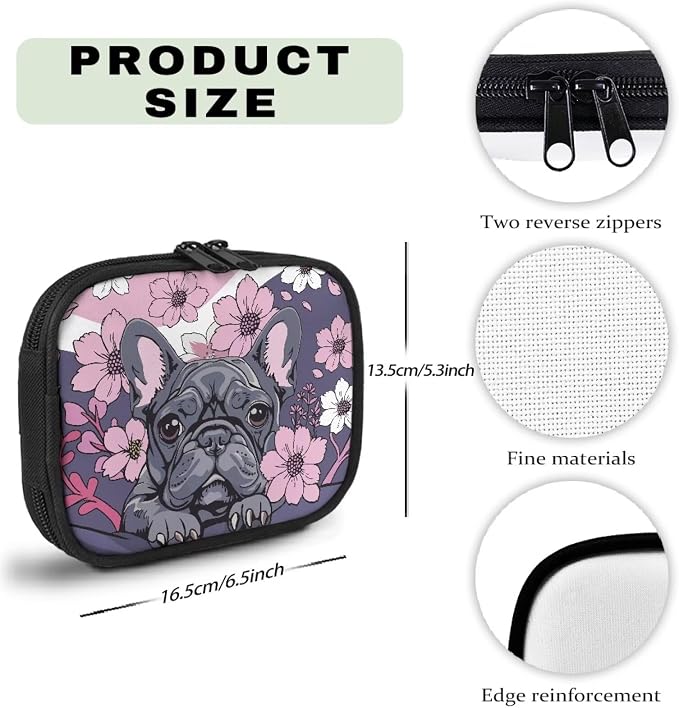 Cherry Blossoms Puppy Print First Aid Kit,Pet First Aid Kit Emergency Survival Kit Bag for Dog,Empty First Aid Bag Small First Aid Pouch Multifunction Emergency Medicine Storage Bag