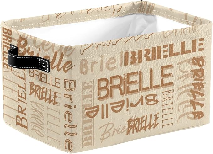 Personalized Storage Bins with Name Custom Kids Storage Basket Cubes Organizer with Handles for Organizing Boys and Girls Toys Shelf Closet Nursery Baskets Boxes, 1 Pack