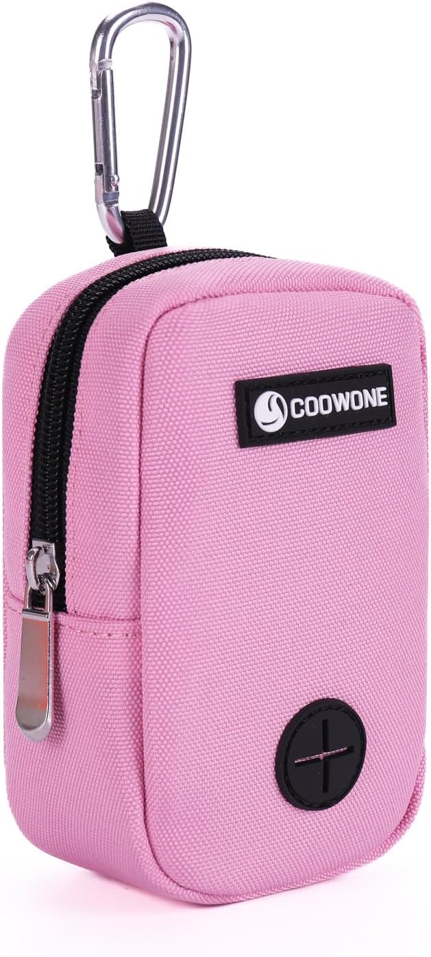 Dog Treat Pouch with Clip, Treat Pouches for Pet Training, Small Dog Treat Container Treat Bag for Leash, Waterproof Dog Treat Bag, Hands-free Training Pouch
