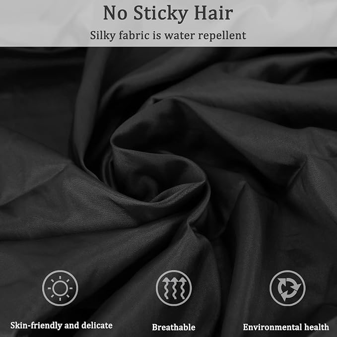 Polyester Professional Salon Smock Hair Stylist Jacket | Water-resistant Haircut Cape, Pet Grooming Workwear, Barber Apron