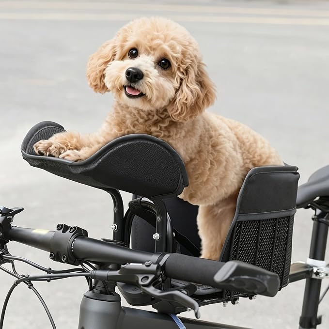 Front-Mounted Bicycle Pet Basket, Detachable Bike Basket