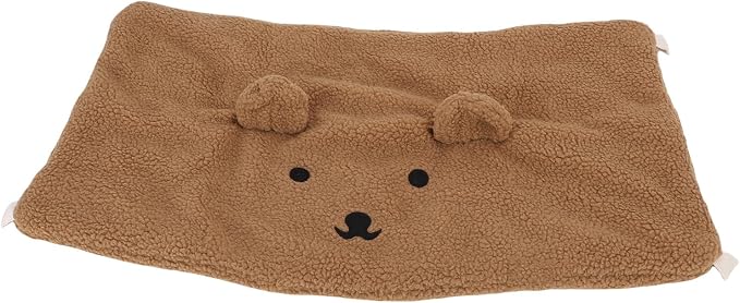 SUNGOOYUE Pet Stroller Guard, Soft Breathable Cotton Polyester Pet Strolling Front Section Cover for Winter (Brown)