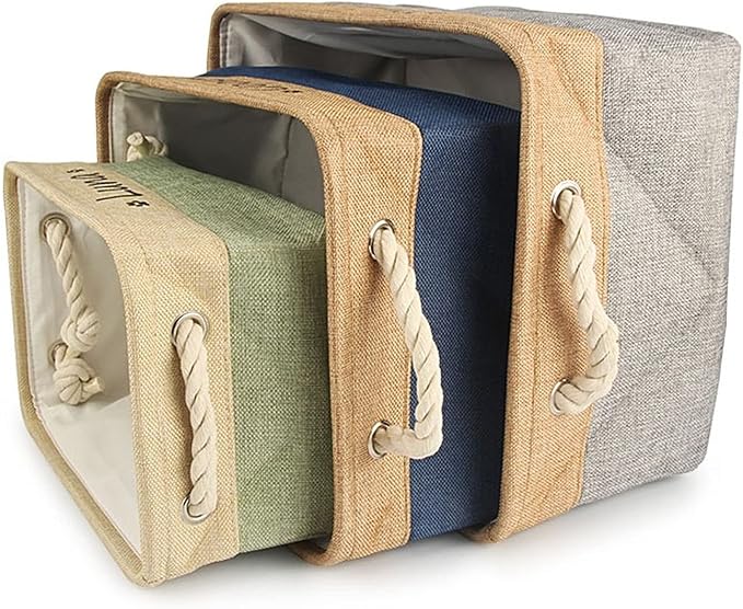 Personalized Dog Toy Basket with Name,Custom Dog Toy Basket,Paw Prints Pet Food Storage Container,Dog Toy Box for Small Dogs,New Puppy Supplies (Coffee,M 36X27X17cm)