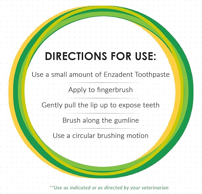 Vetoquinol Enzadent Enzymatic Toothpaste Kit + Fingerbrush for Cats & Dogs – .75oz, Poultry Flavor – Oral Dental Care Kit: Removes Plaque, Polishes Teeth & Freshens Breath