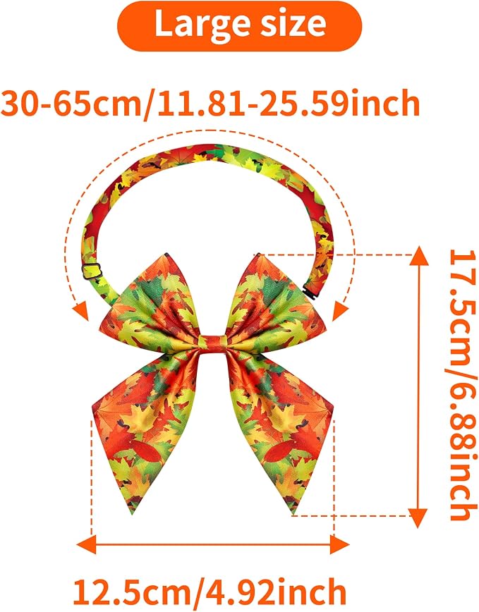 PET SHOW 10 Pack Holiday Winter Sailor Dog Bowties for Large Dogs
