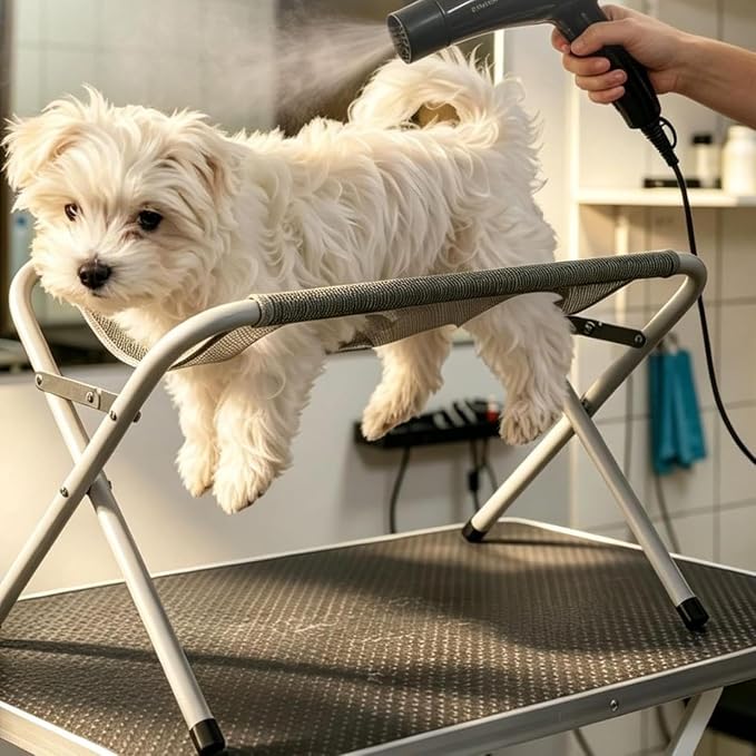 Foldable Pet Bathing Stand, Portable Dog Shower Grooming Rack | Foldable Pet Bathing Stand Provides Stable Support for Dogs During Bath Time, 44 LBS Weight Capacity, Grooming Hammock