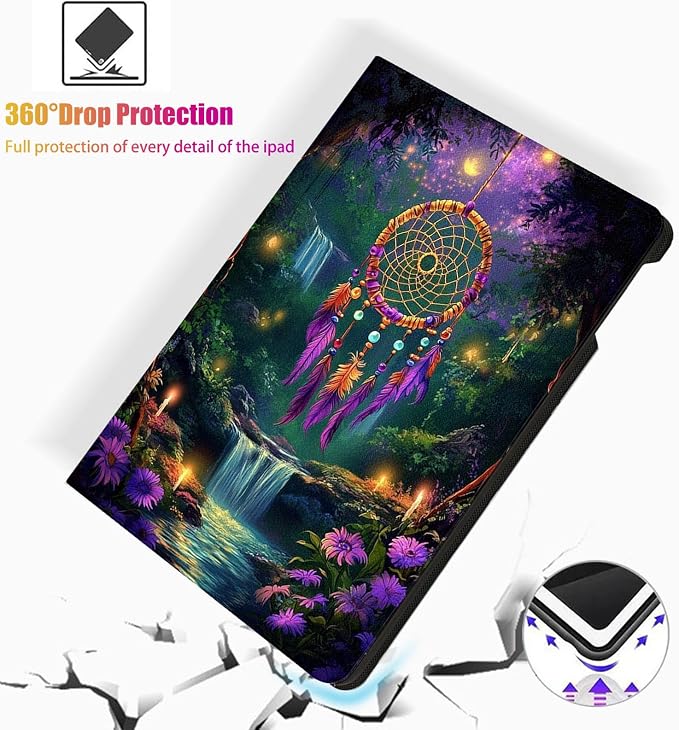 for Microsoft Surface Go 4/3/2/1-10.5" 2021 Tablet Case,Auto Wake/Sleep,Adjustable Stand Protective Cover - Dream Catcher