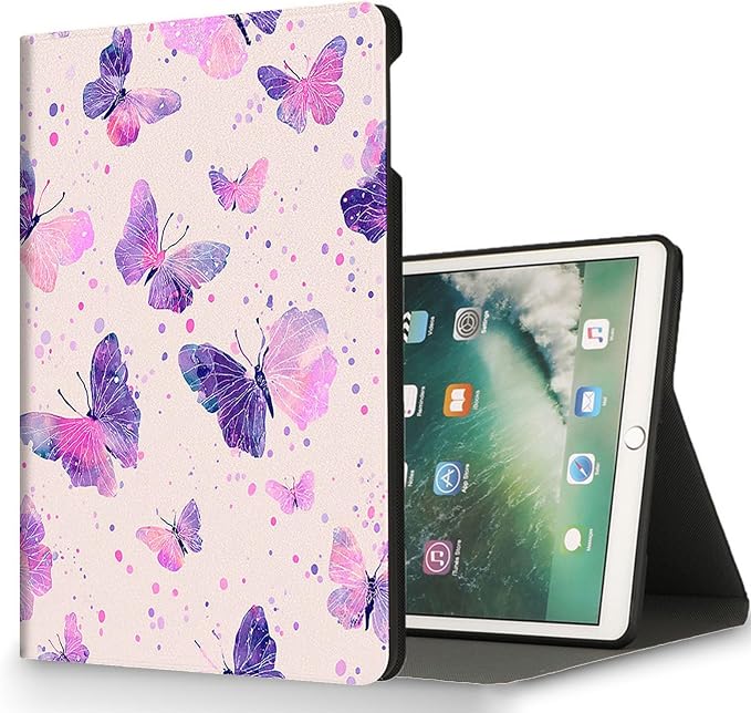 for Microsoft Surface Pro 8-13" 2021 Tablet Case,Auto Wake/Sleep,Adjustable Stand Protective Cover - Watercolor Butterfly