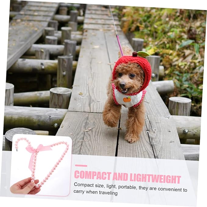 Mini Hanger for Pet Clothing Pearl Hanger Decorative for Dog Portable Pet Garment Rack