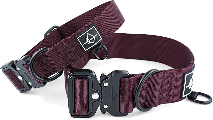 MADE TO ROAM Explorer Dog Collar | Heavy Duty Nylon & Durable Metal Buckle | Premium adjustable collar with rust-resistant hardware. Fits small to large dogs. 15 colors. Matching leash & harness