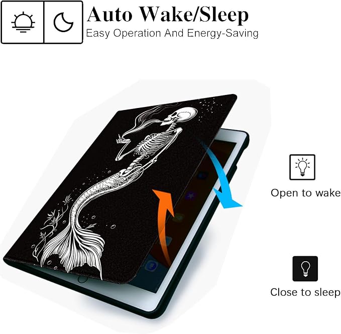 for Microsoft Surface Pro 8-13" 2021 Tablet Case,Auto Wake/Sleep,Adjustable Stand Protective Cover - Skeleton